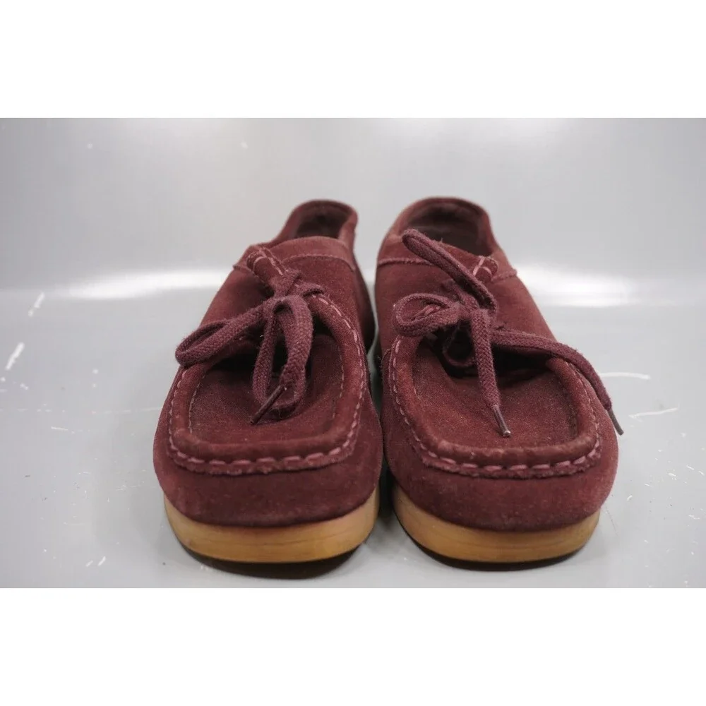 Clarks Originals Wallabee Women's Size 8.5M Deep Red Suede Moc